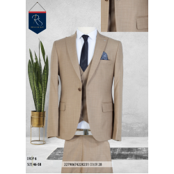 3 Piece light brown Business Suits