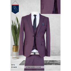 3 Piece burgundy Business Suits