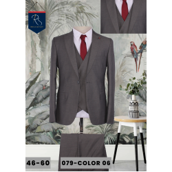gray three piece suit
