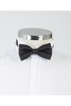 Black Granular Bow Tie