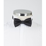 Black Granular Bow Tie