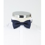 Navy Blue Granular Bow Tie