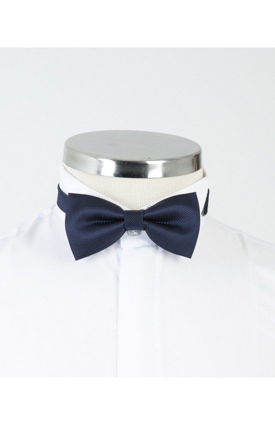 Navy Blue Granular Bow Tie