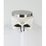 White Ornamental Bow Tie