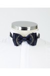 Navy Blue Ornamental Bow Tie