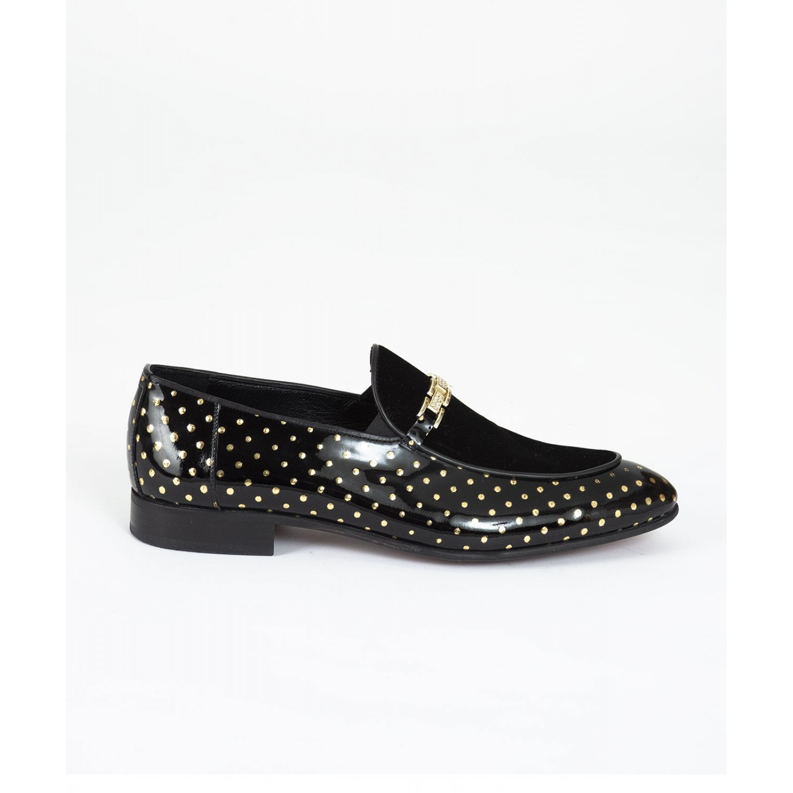 Gold Pointy Loafer