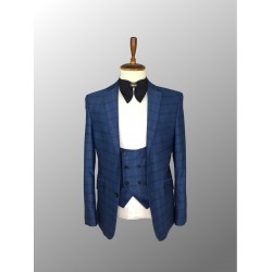 Blue Plaid Suit