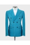 Turquoise Velvet Suit