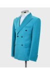 Turquoise Velvet Suit