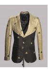 Gold Sparkled With Black Accent Tuxedo