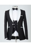 Black with White Lapel Tuxedo