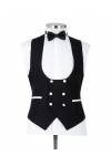 Black with White Lapel Tuxedo