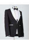 Black with White Lapel Tuxedo