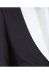 Black with White Lapel Tuxedo