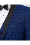 Blue Patterned Tuxedo