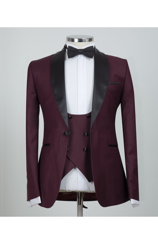 Burgundy Tuxedo