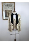 Beige Jacquard Tuxedo