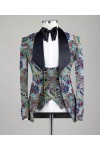 Digital Printed Paisley Colorful Tuxedo