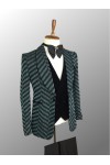 Green and Black Patterned Tuxedo