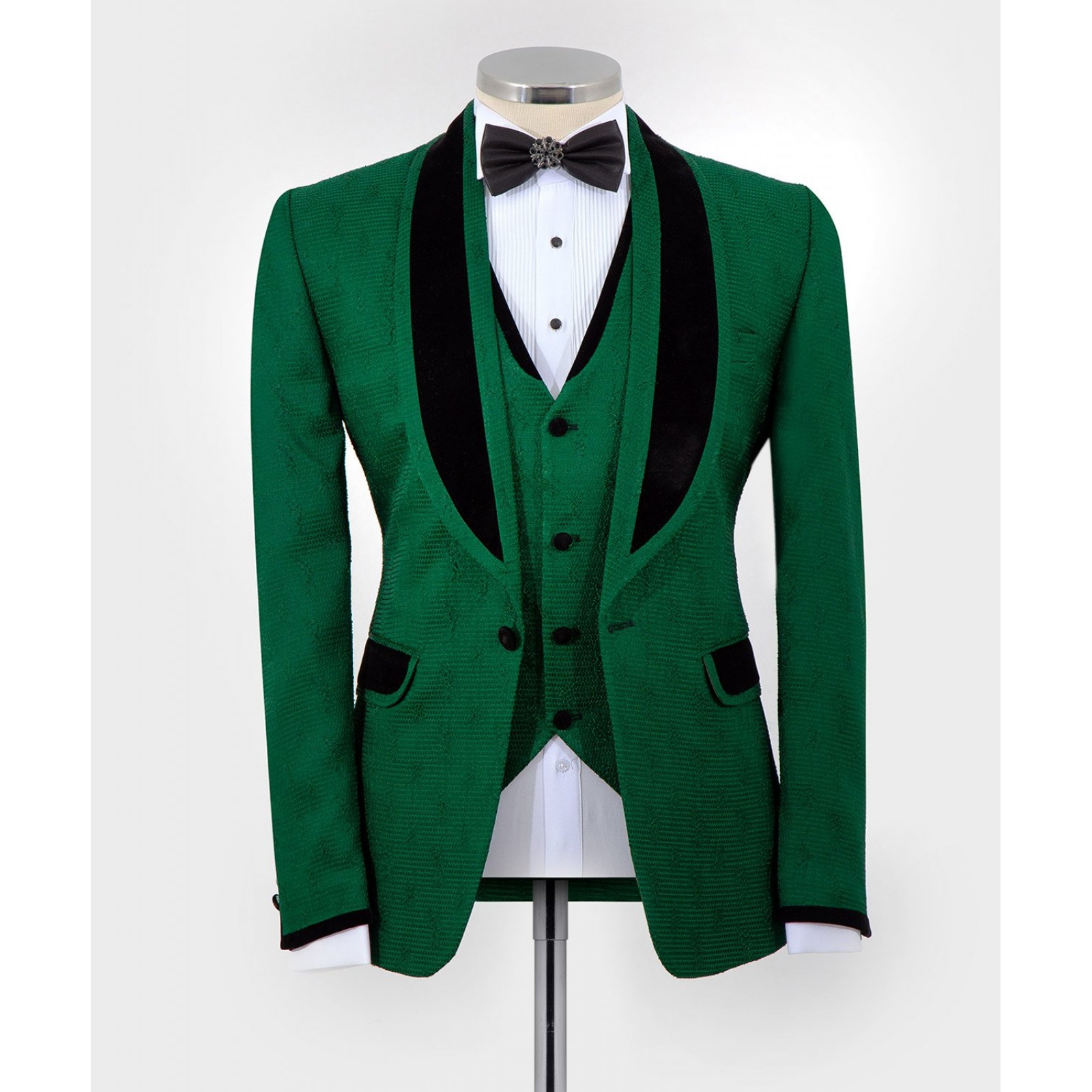 Green Patterned Tuxedo