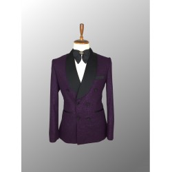 Purple Sparkled Tuxedo