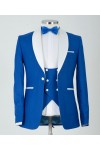 Royal Blue with White Lapel Tuxedo