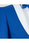Royal Blue with White Lapel Tuxedo