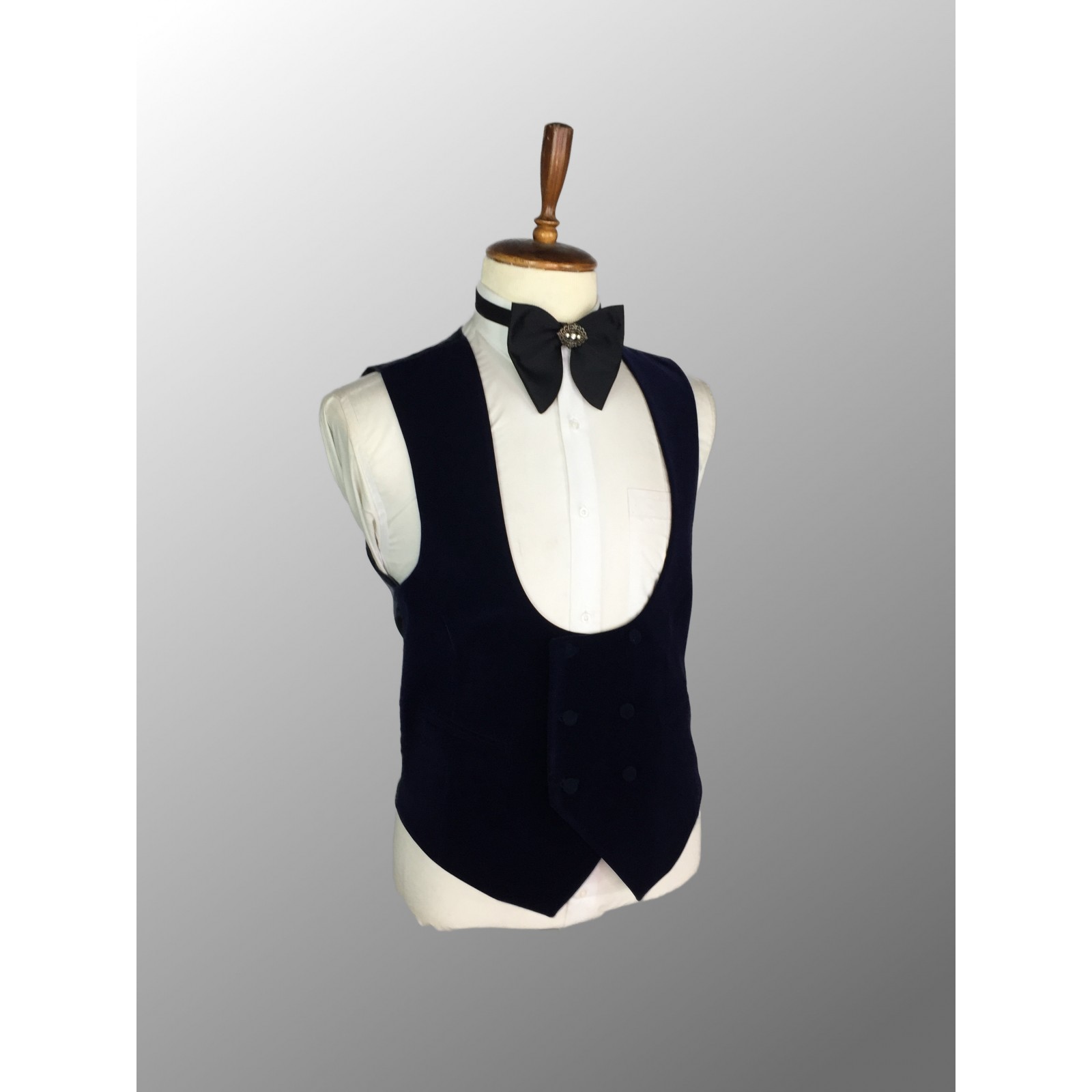 Navy Blue With Velvet Shawl Tuxedo