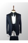 Shiny Navy Blue Tuxedo