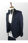 Shiny Navy Blue Tuxedo