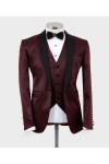 Shiny Burgundy Tuxedo